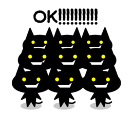 Black is a cat sticker #4226248