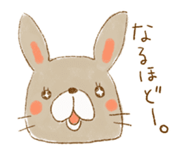 hitokoto Rabbit sticker #4227871
