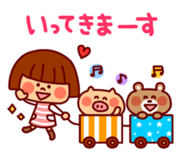 Daily Sticker-girl&animals- sticker #4228832