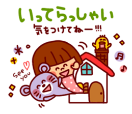 Daily Sticker-girl&animals- sticker #4228833