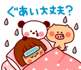 Daily Sticker-girl&animals- sticker #4228845