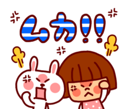 Daily Sticker-girl&animals- sticker #4228848