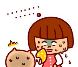 Daily Sticker-girl&animals- sticker #4228851
