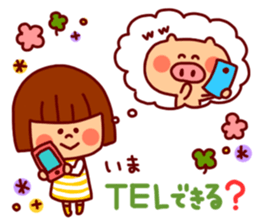 Daily Sticker-girl&animals- sticker #4228858