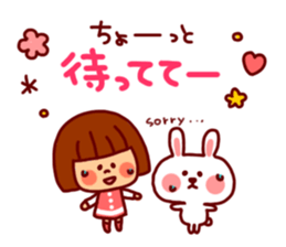 Daily Sticker-girl&animals- sticker #4228862
