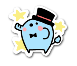 Elephant and chick sticker #4229504