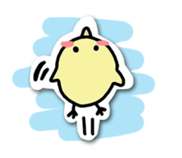 Elephant and chick sticker #4229508