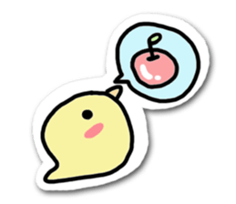 Elephant and chick sticker #4229519