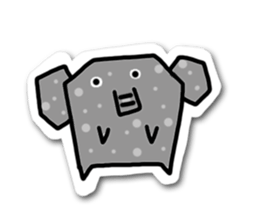 Elephant and chick sticker #4229523