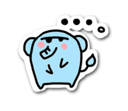 Elephant and chick sticker #4229524