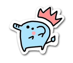 Elephant and chick sticker #4229525