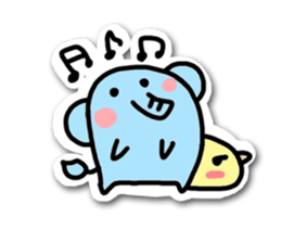 Elephant and chick sticker #4229531