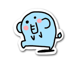 Elephant and chick sticker #4229532