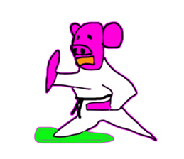 Animal pouse word sticker #4229982