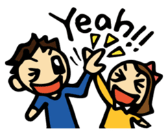 Hapiko and family, Heartwarming sticker sticker #4230486