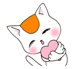 orange and hachiware2 sticker #4231673