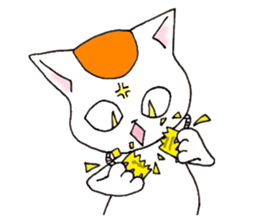 orange and hachiware2 sticker #4231695