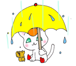 orange and hachiware2 sticker #4231701