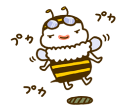 a honey bee Hatimaru sticker #4231944