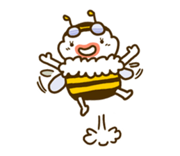 a honey bee Hatimaru sticker #4231953