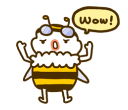 a honey bee Hatimaru sticker #4231954