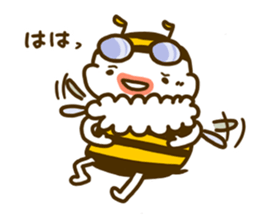 a honey bee Hatimaru sticker #4231955