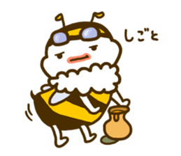 a honey bee Hatimaru sticker #4231956