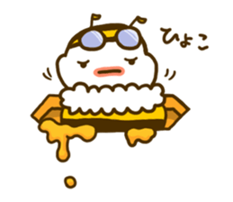 a honey bee Hatimaru sticker #4231959