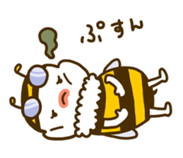a honey bee Hatimaru sticker #4231962