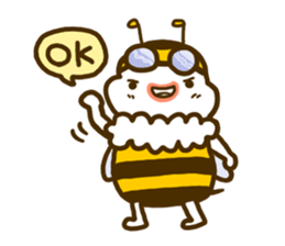a honey bee Hatimaru sticker #4231971