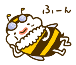 a honey bee Hatimaru sticker #4231976