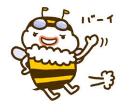a honey bee Hatimaru sticker #4231983