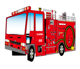 Firefighter & paramedic character sticker #4232691