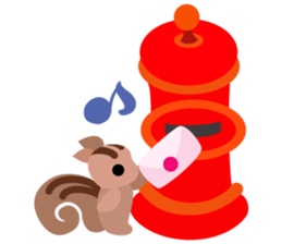 Cute Squirrel Stickers sticker #4233084