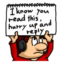 Mr. Cuecards (English version) sticker #4233428