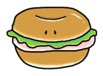 Heartwarming bagel-san sticker #4233601