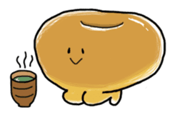 Heartwarming bagel-san sticker #4233602