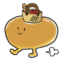 Heartwarming bagel-san sticker #4233605