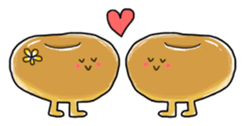 Heartwarming bagel-san sticker #4233610