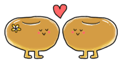 Heartwarming bagel-san sticker #4233610