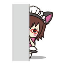 Daily life of the maid with cat ears sticker #4234269