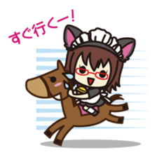 Daily life of the maid with cat ears sticker #4234270