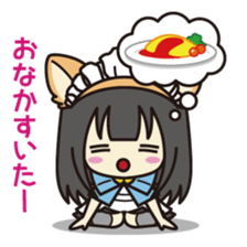 Daily life of the maid with cat ears sticker #4234276
