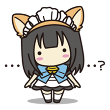 Daily life of the maid with cat ears sticker #4234281