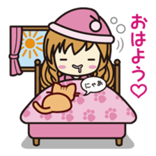 Daily life of the maid with cat ears sticker #4234284