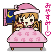 Daily life of the maid with cat ears sticker #4234285