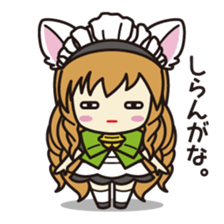 Daily life of the maid with cat ears sticker #4234287
