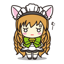 Daily life of the maid with cat ears sticker #4234292