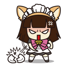 Daily life of the maid with cat ears sticker #4234294