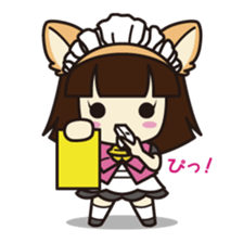 Daily life of the maid with cat ears sticker #4234296